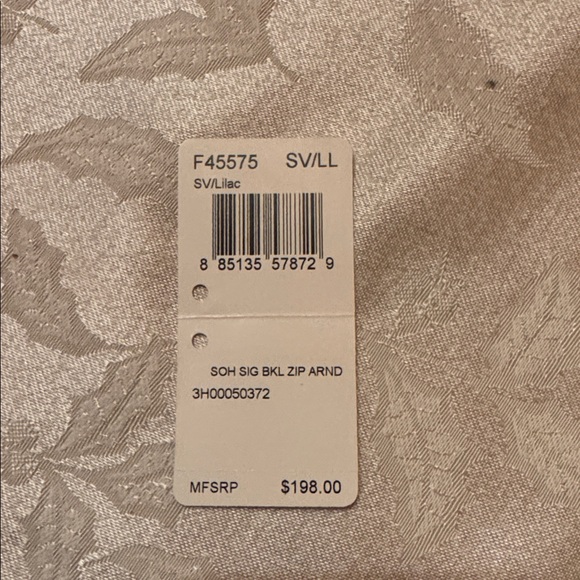 Coach Wallet Classic C Design - Lavender w/ Patent Leather & Silver Buckle - Picture 8 of 8